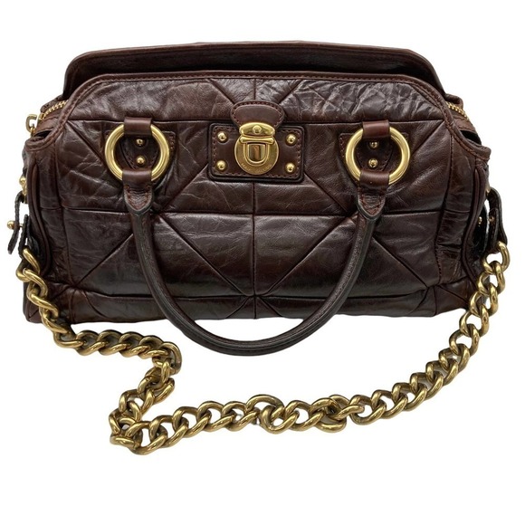 Marc Jacobs Handbags - Marc Jacobs quilted leather satchel